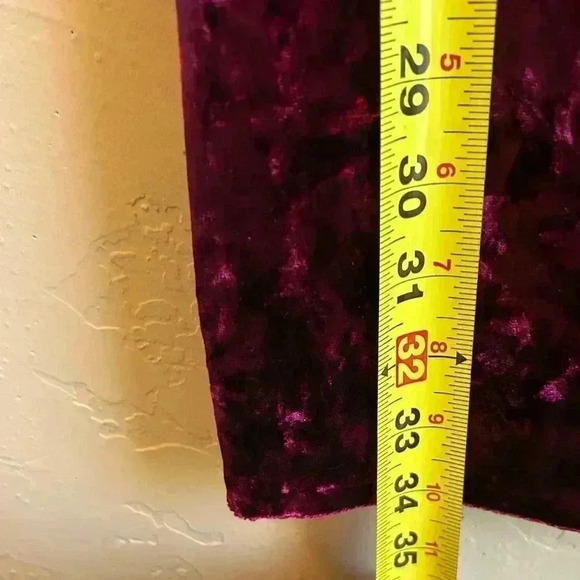 Eliza J crushed velvet bell sleeve Whimsigoth shift dress  6 Fairycore romantic - Picture 8 of 9